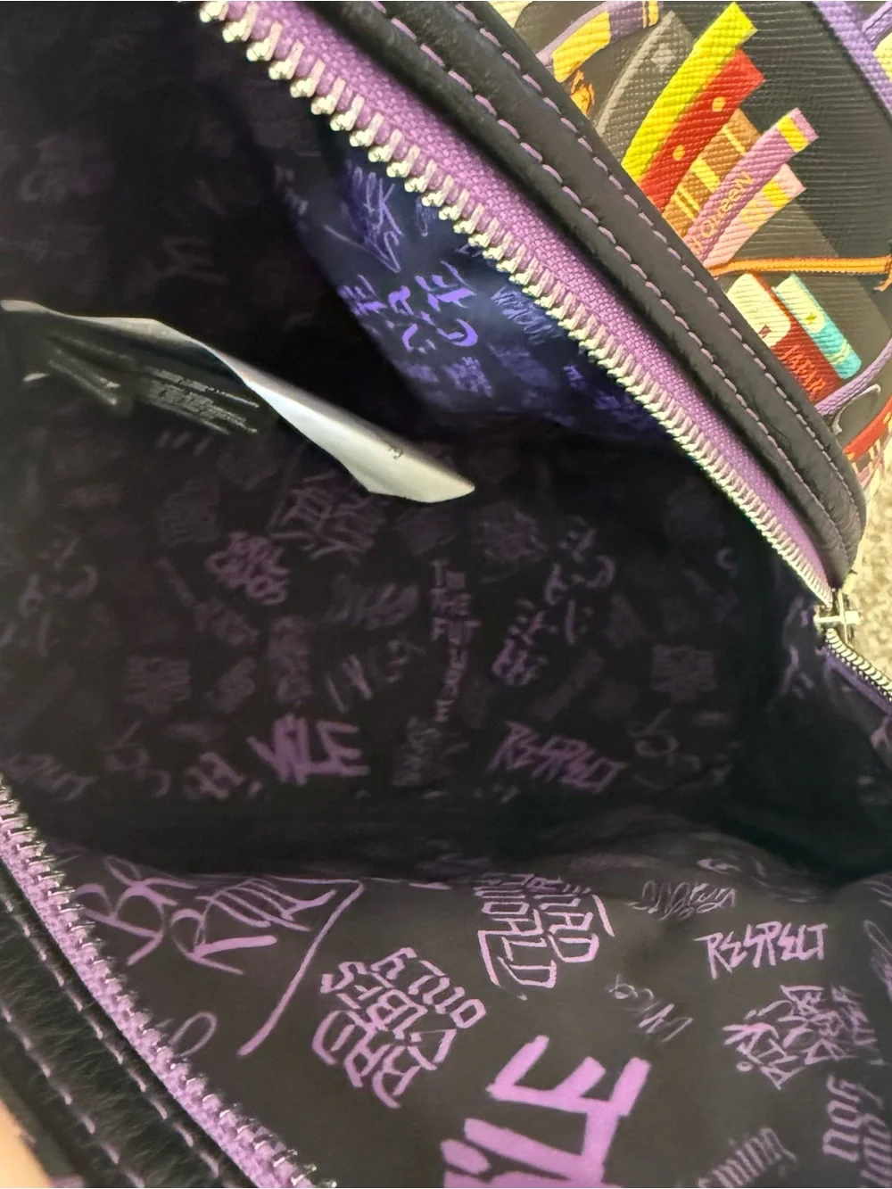 Loungefly Disney Villains Bookshelf Print Mini Backpack Multicolor